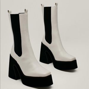 Faux Leather Chelsea Boot